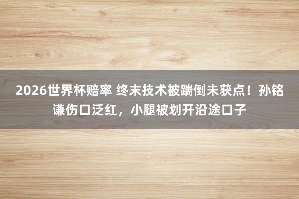 2026世界杯赔率 终末技术被踹倒未获点！孙铭谦伤口泛红，小腿被划开沿途口子