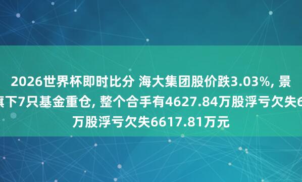 2026世界杯即时比分 海大集团股价跌3.03%, 景顺长城基金旗下7只基金重仓, 整个