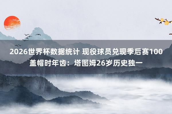 2026世界杯数据统计 现役球员兑现季后赛100盖帽时年齿：塔图姆26岁历史独一