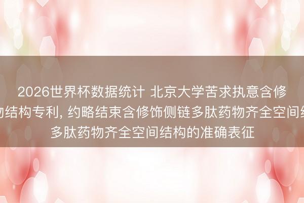 2026世界杯数据统计 北京大学苦求执意含修饰侧链多肽药物结构专利， 约略结束含修饰侧链多肽药物齐全空间结构的准确表征